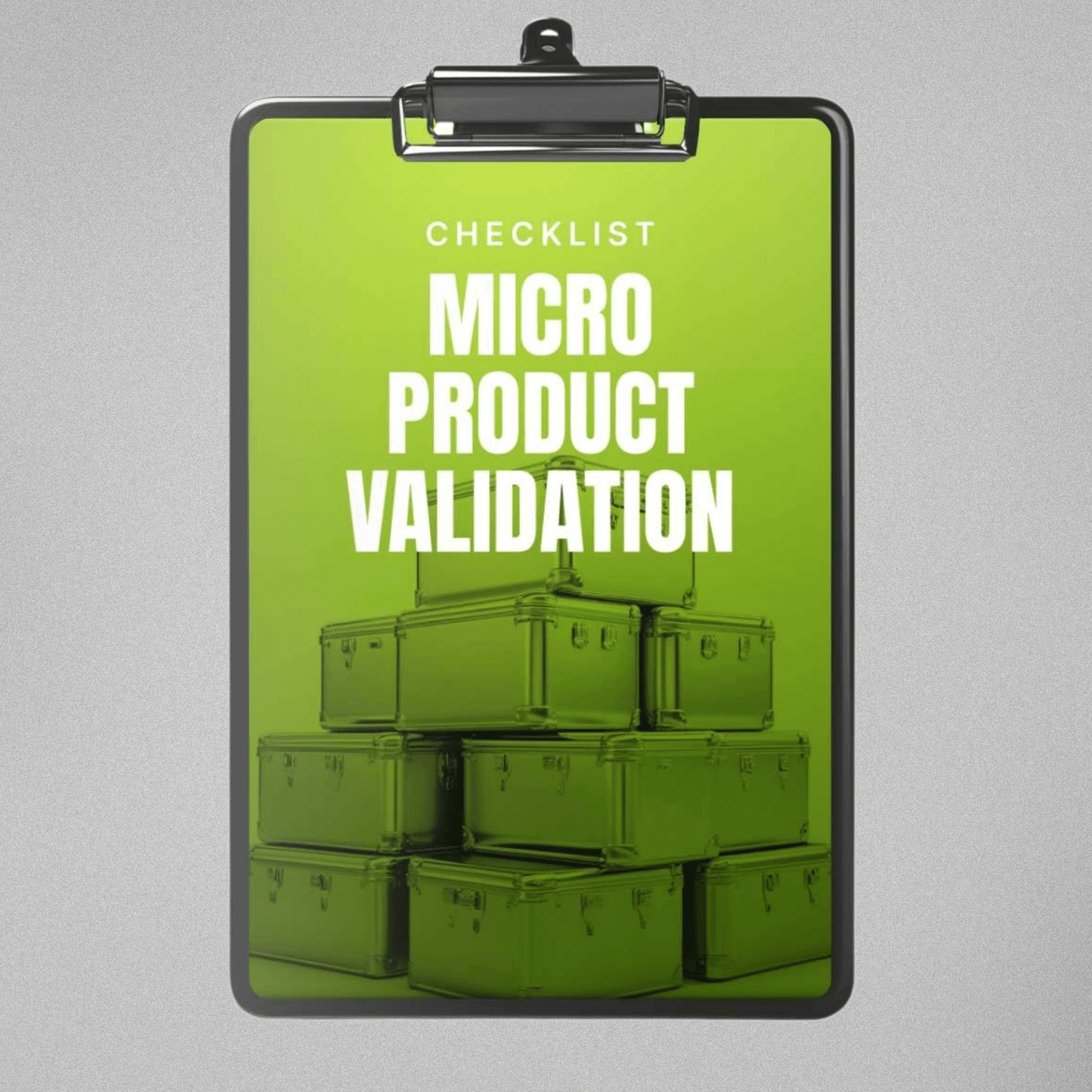 Micro Product Validation - Checklist