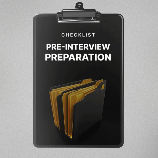 Pre-Interview Preparation - Checklist