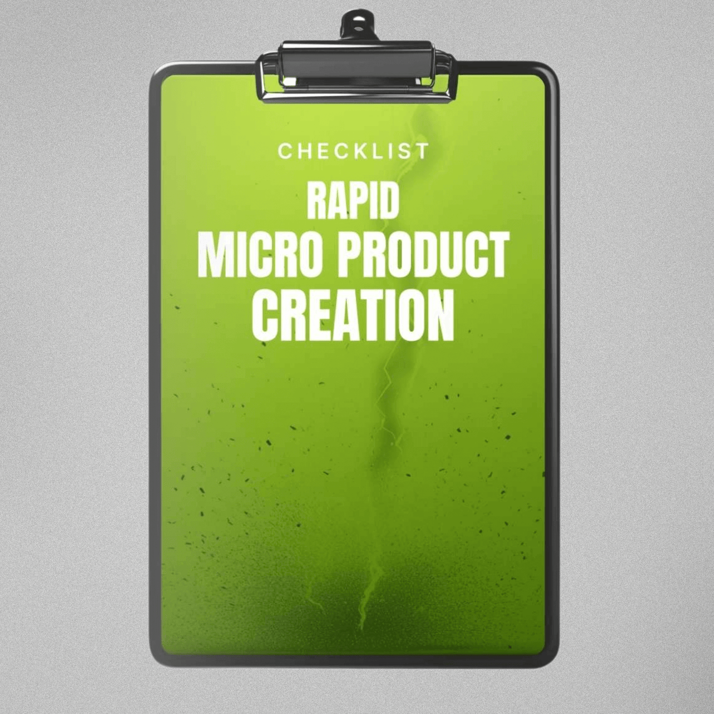 Rapid Micro Product Creation - Checklist