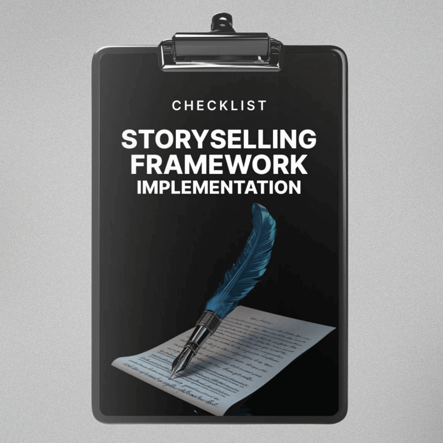 Storyselling Framework Implementation - Checklist