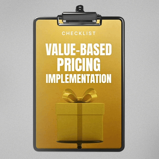 Value-Based Pricing Implementation - Checklist