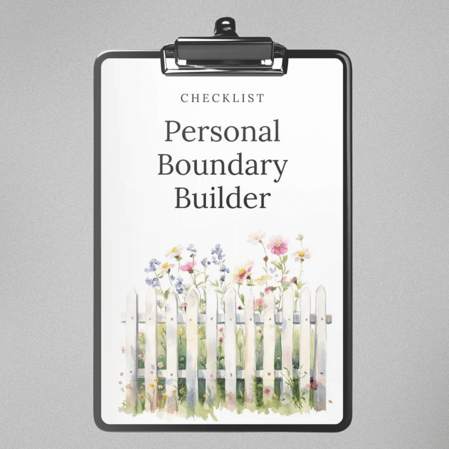 Personal Boundary Builder - Checklist