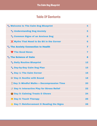 The Calm Dog Blueprint: A Stress-Relief Toolkit for Anxious Dogs
